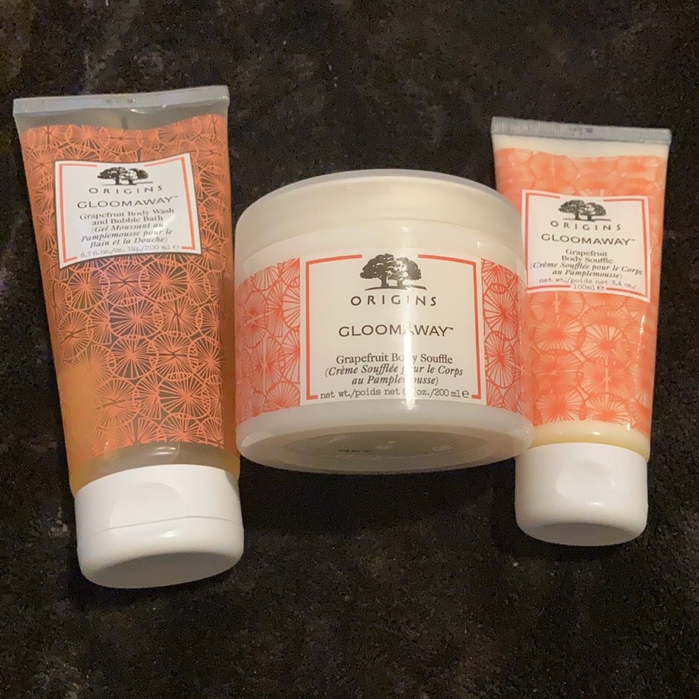 Origins Gloomaway Grapefruit scented body care
